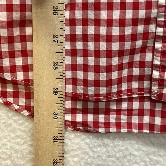 Vintage Polo Ralph Lauren Shirt Mens XL Red Check Pockets Button Down Cowboy - Picture 9 of 10